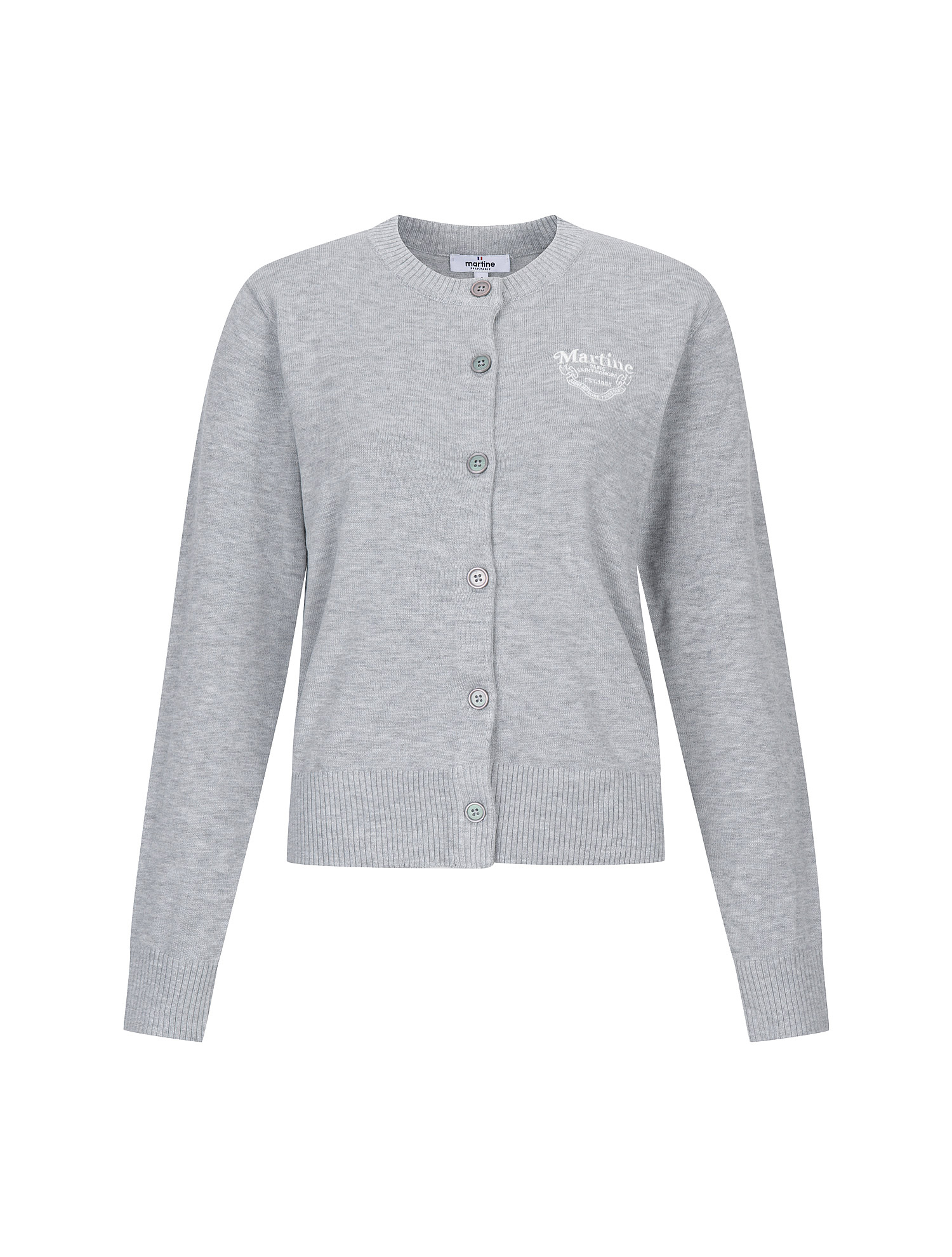 Classic Button Cardigan_M/GRAY (QW0FTSC30136)