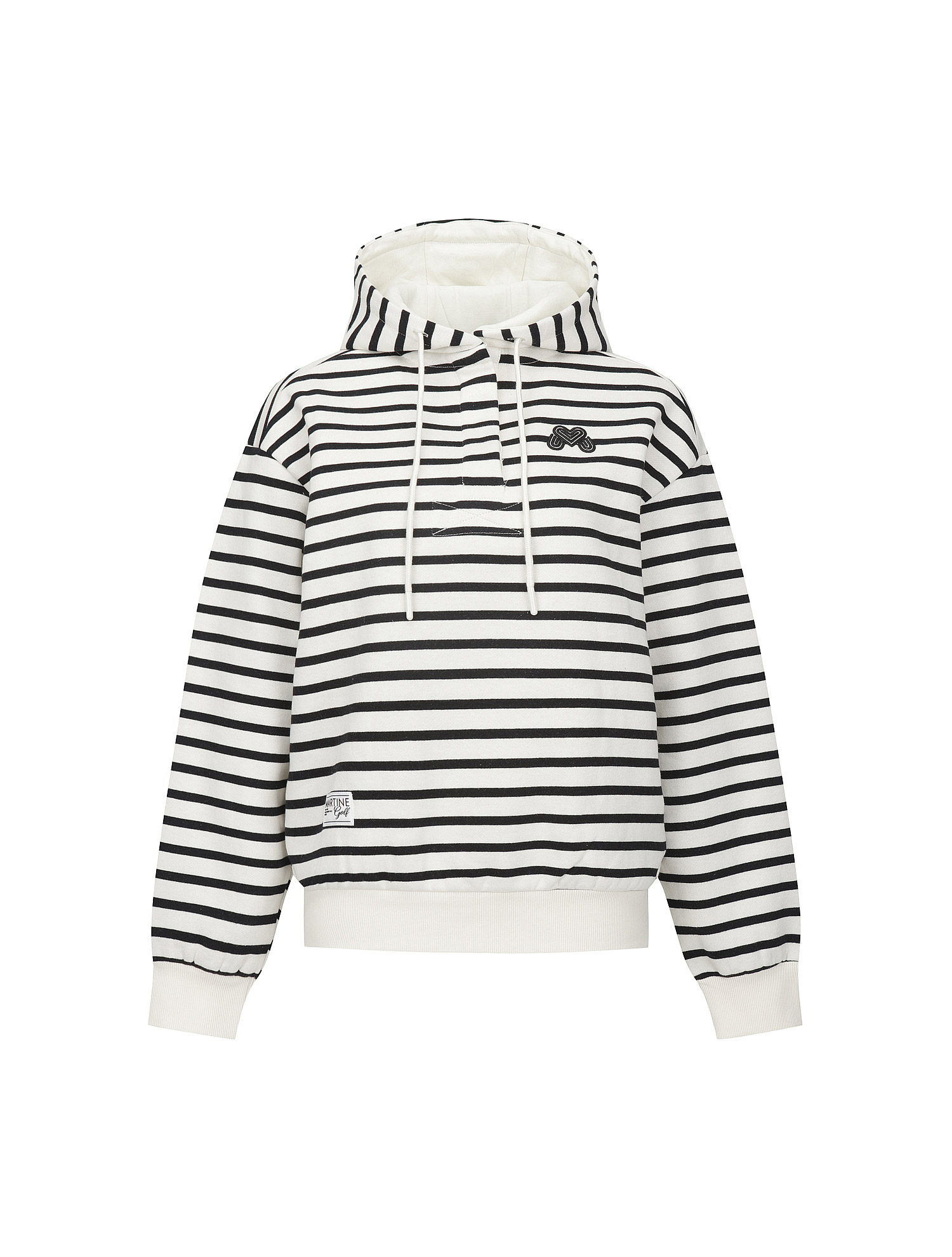 Warm Stripe Hooded Sweatshirts_IVORY (QW0FTTE40161)