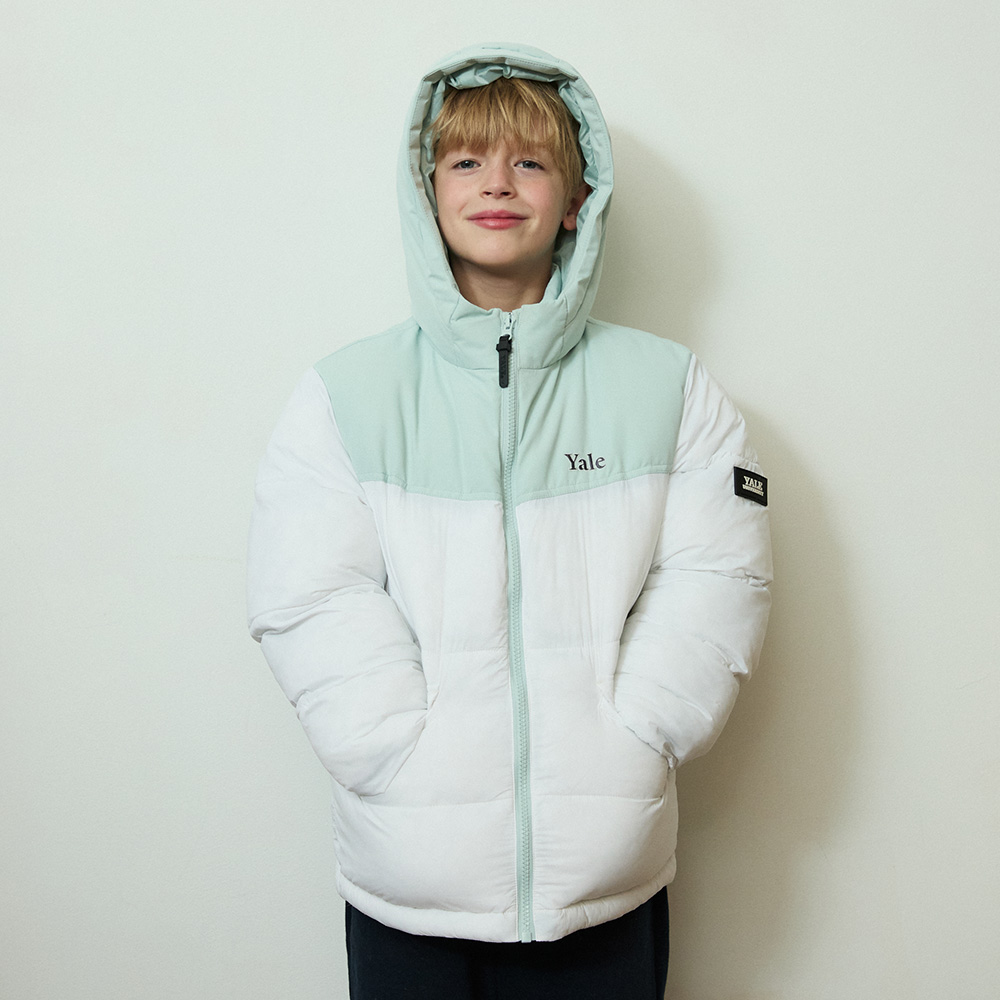[예일키즈]컬러링 후드 패딩 A5W010