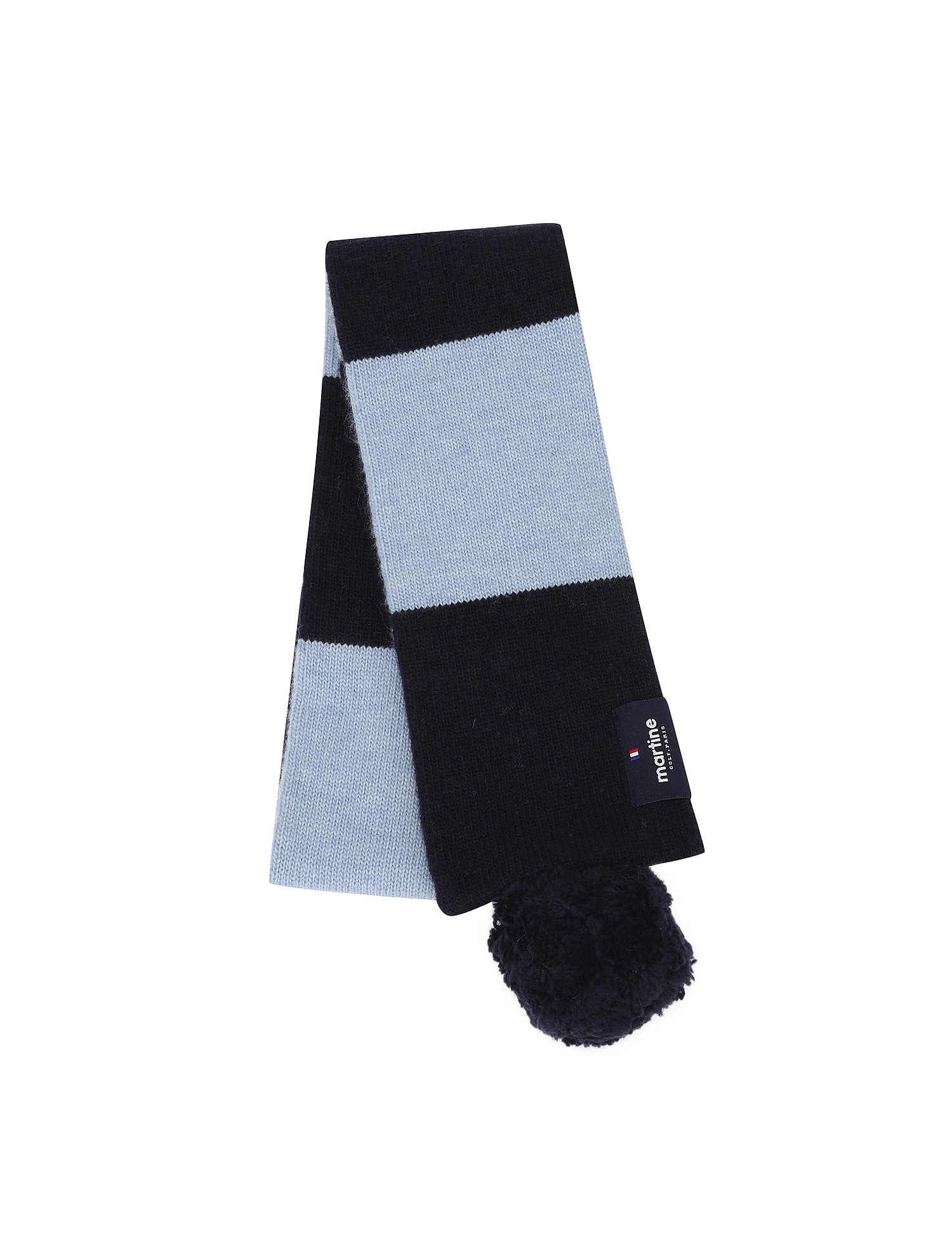 Pom Knit Muffler_S/BLUE (QWAFAMF40142)