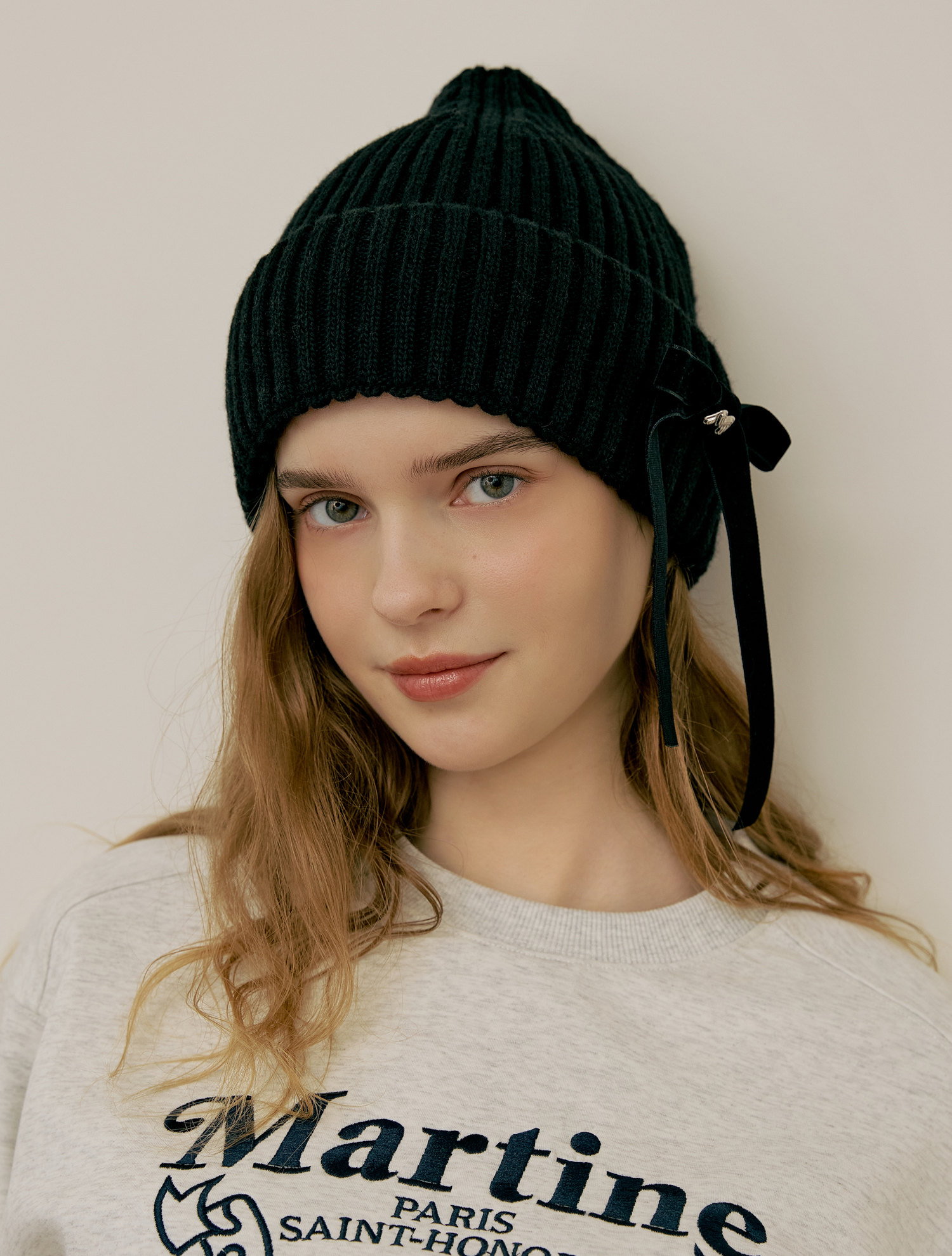 Velvet Rib Beanie_BLACK (QWAFACP40239)