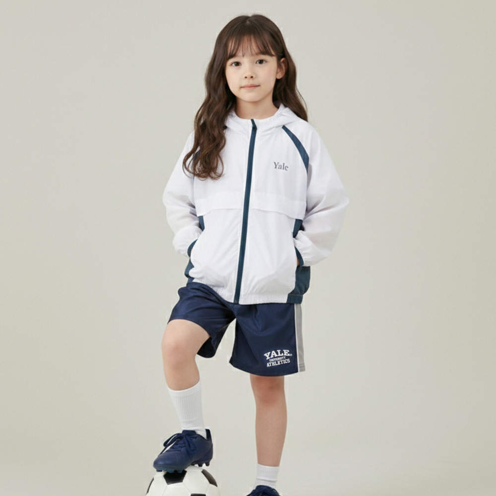 [예일키즈]예일키즈 홑겹 배색 바람막이 점퍼 A6S008