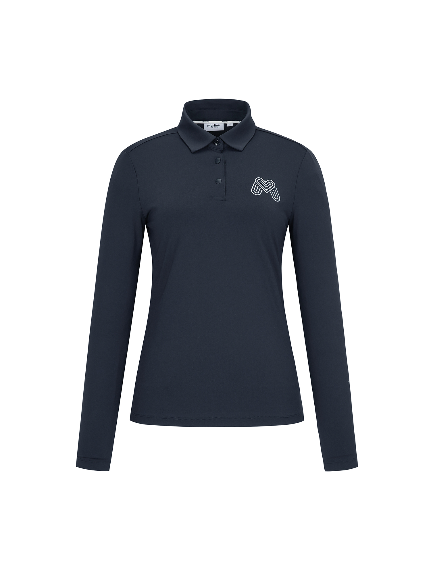 [ONLINE EXCLUSIVE] Big Symbol Basic Long Sleeve T-shirts_NAVY (QW0FTTY10149)