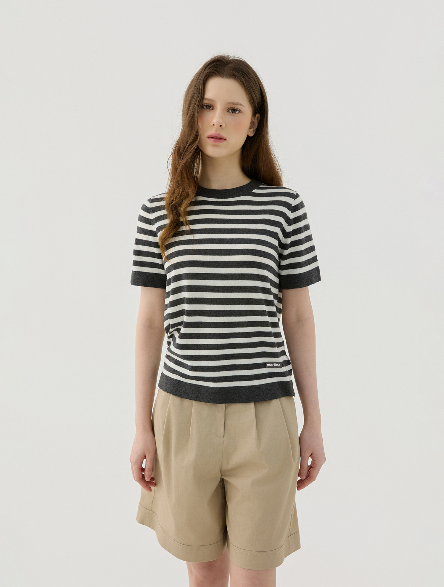 Modern Marine Stripe Knit_CHARCOAL (QW0GTSR20138)