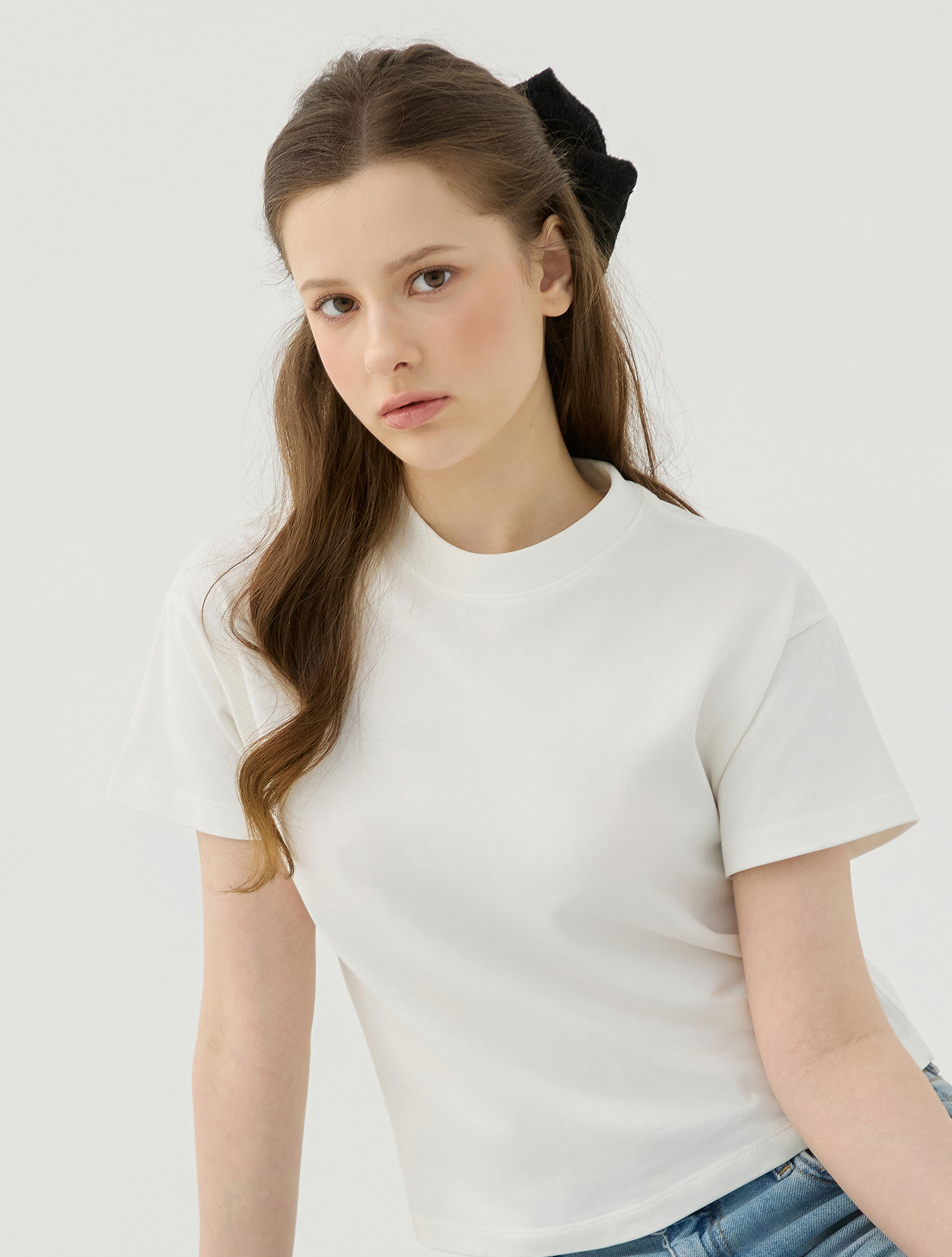Clean Fit Round T-Shirt_WHITE (QW0GTTR20131)