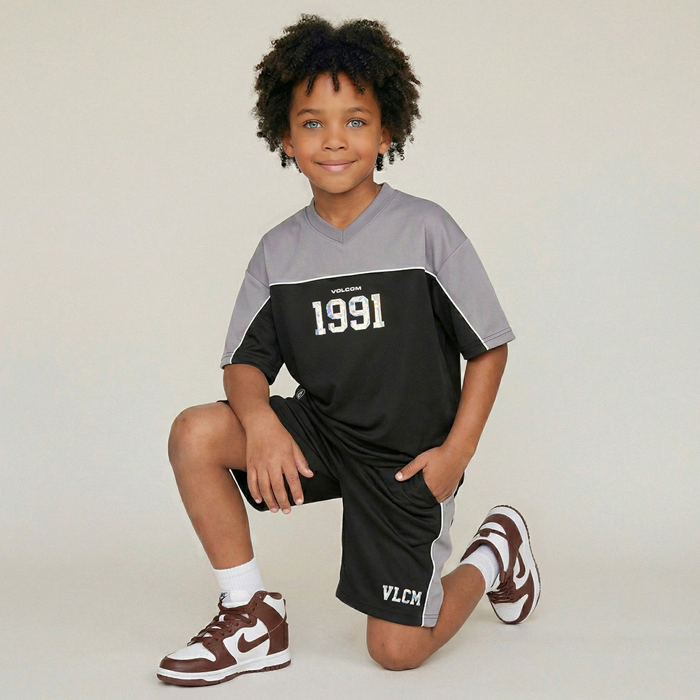 [볼컴키즈]볼컴 파이핑 저지 메쉬 셋업 D6M011