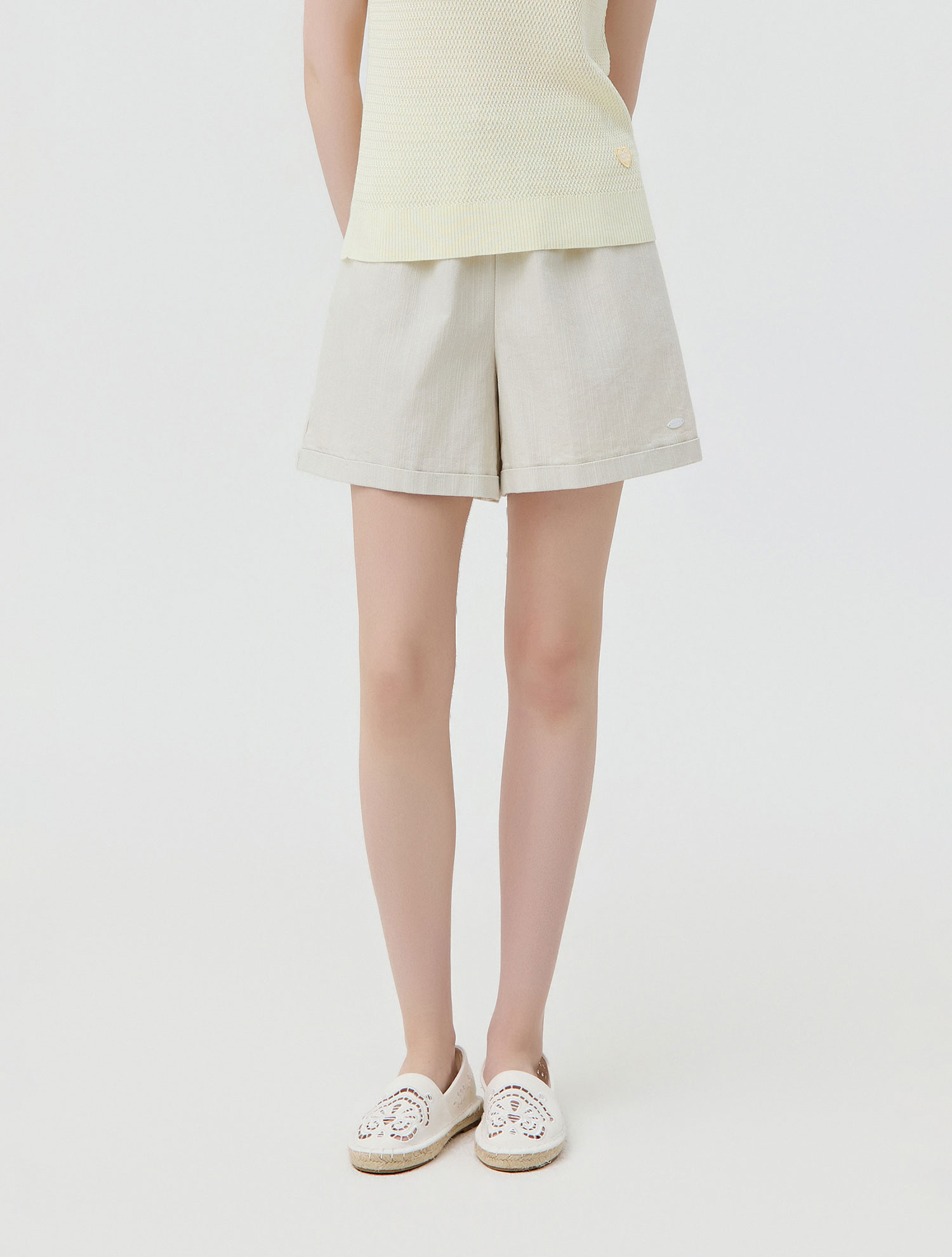 Easy Cabra Half Pants_L/BEIGE (QW0GBPC20152)