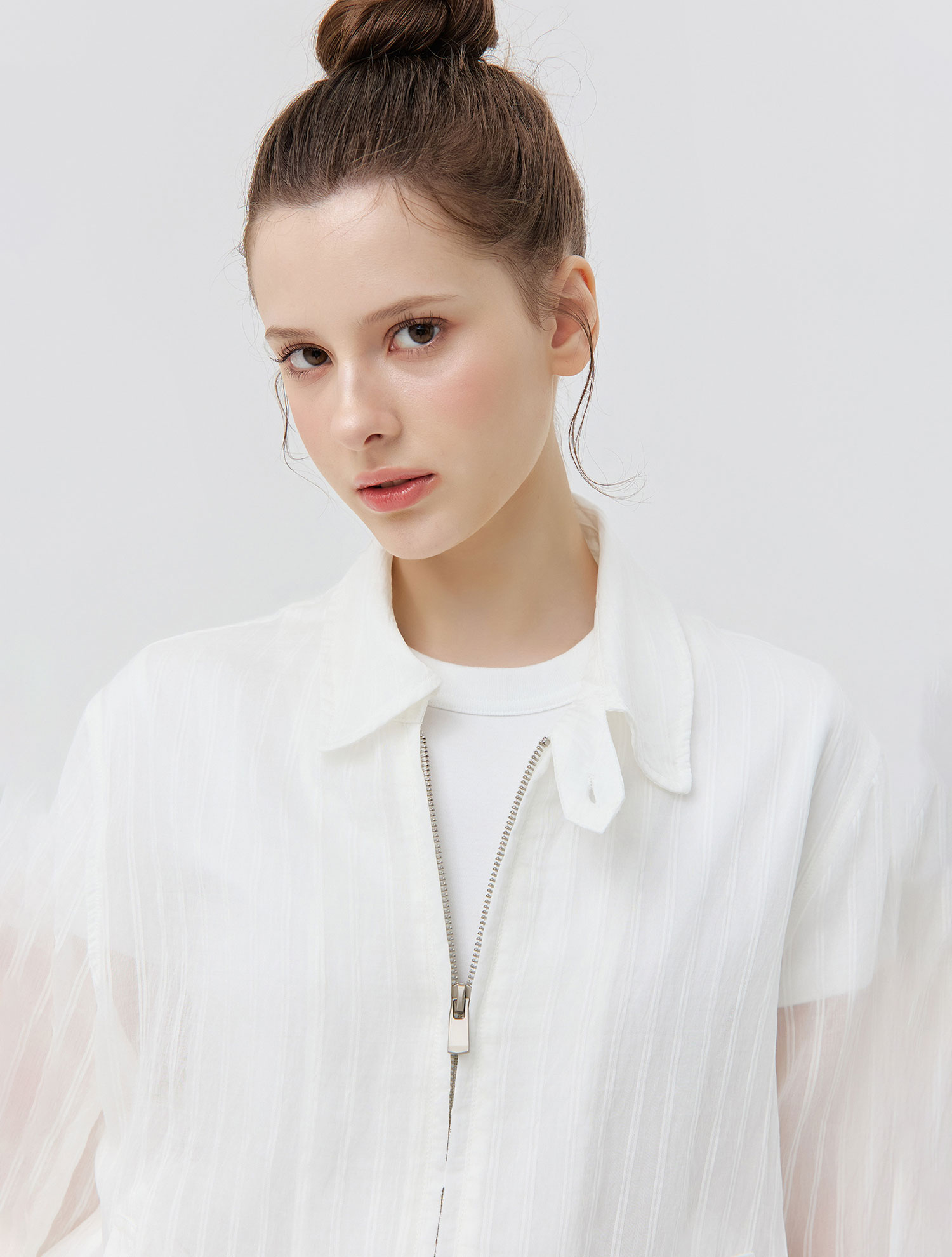 Vertical Stripe Wind Jacket_WHITE (QW0GOJN20231)