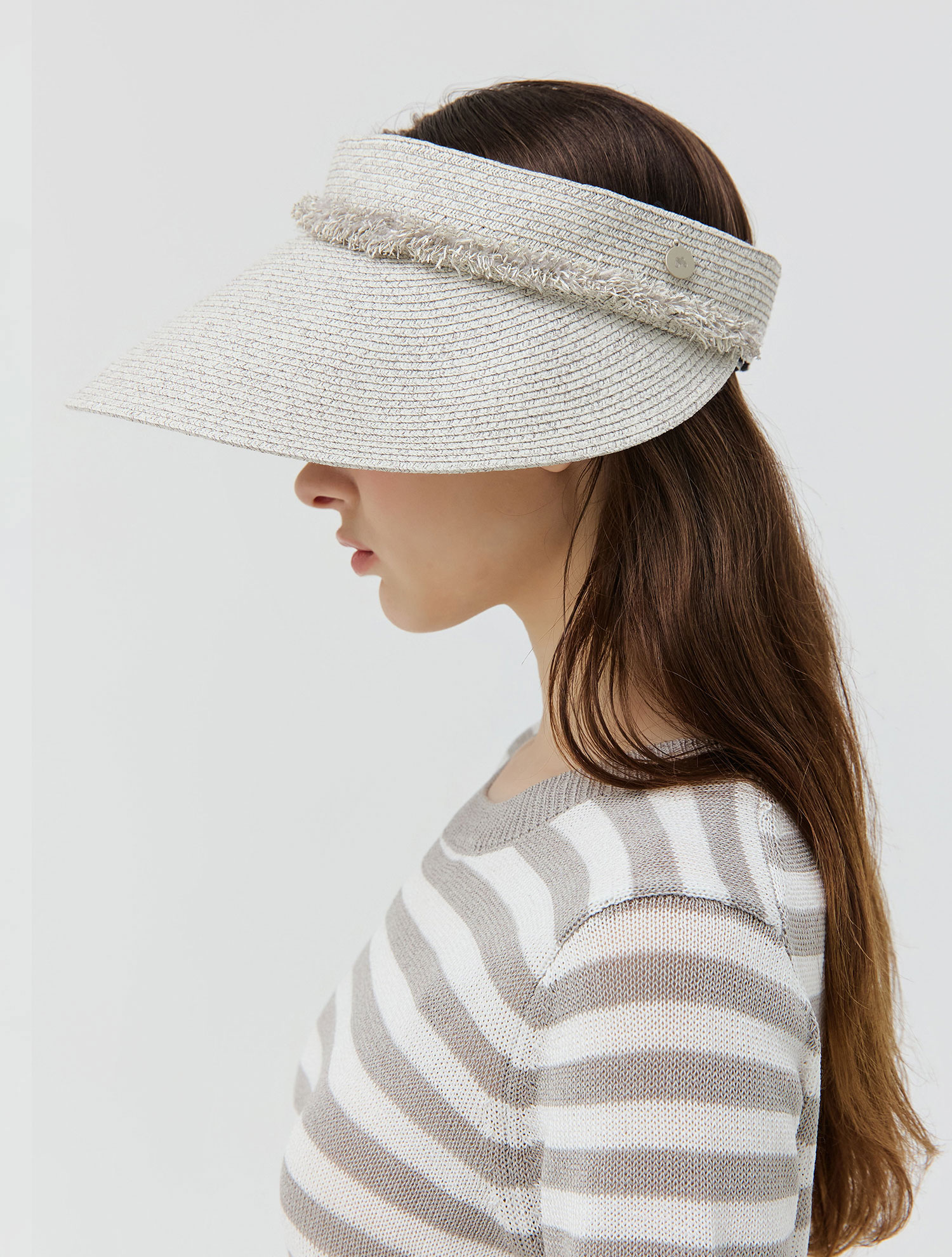 Wide Weaving Sun Visor_L/GRAY (QWAGACP20232)