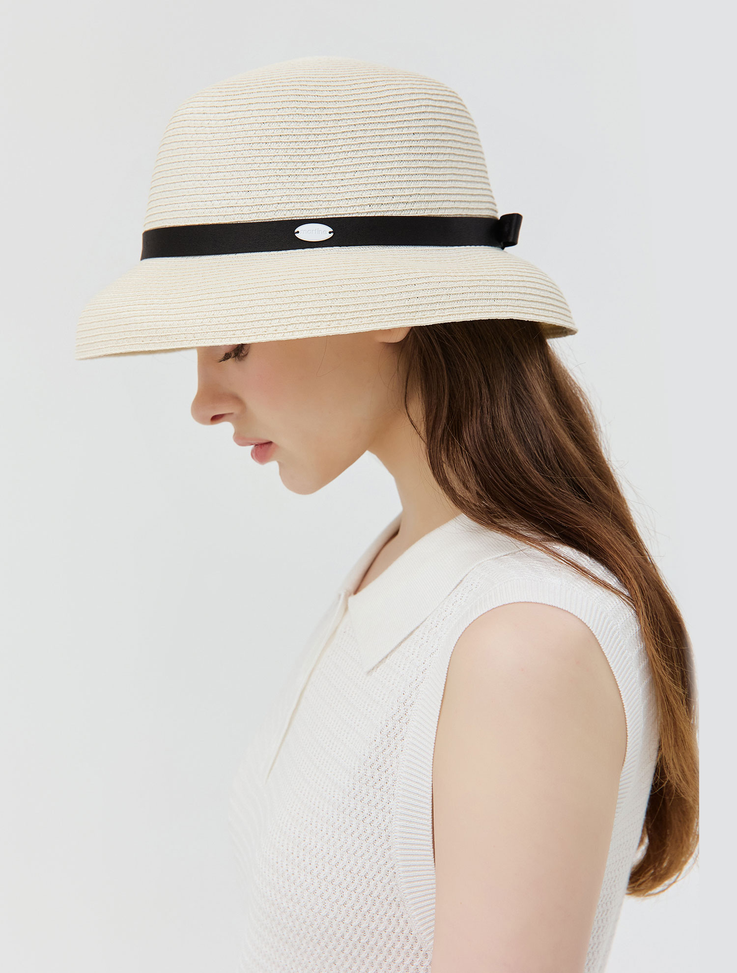 [6/18 순차배송] Monaco ribbon Fedora_WHITE (QWAGACP20331)