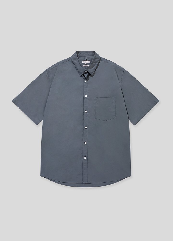 리버스심 숏슬리브 셔츠 M (DARK GRAY)
